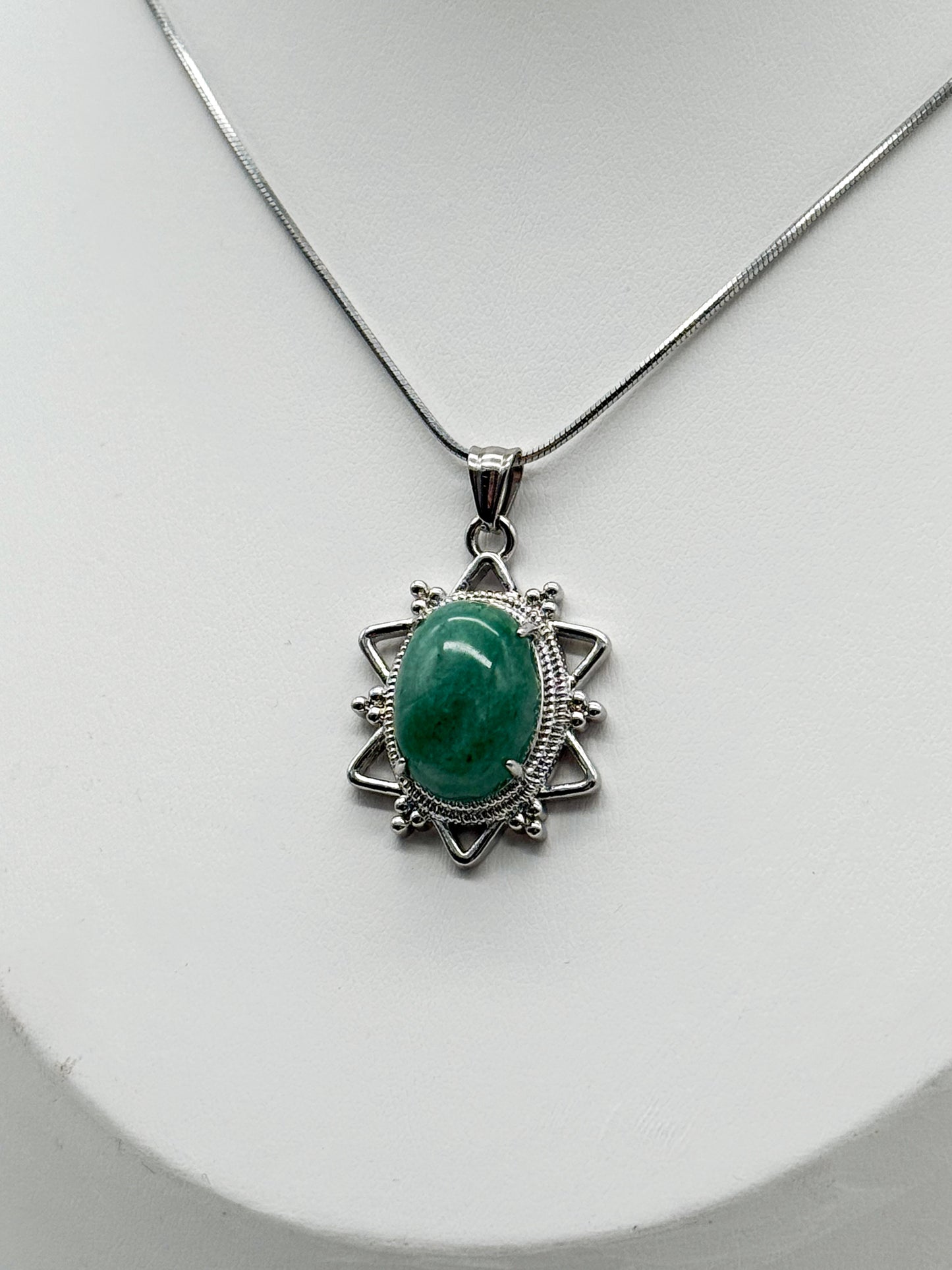 Elegante Naturkette mit Aventurin | Gold und Silber | Edelstahl