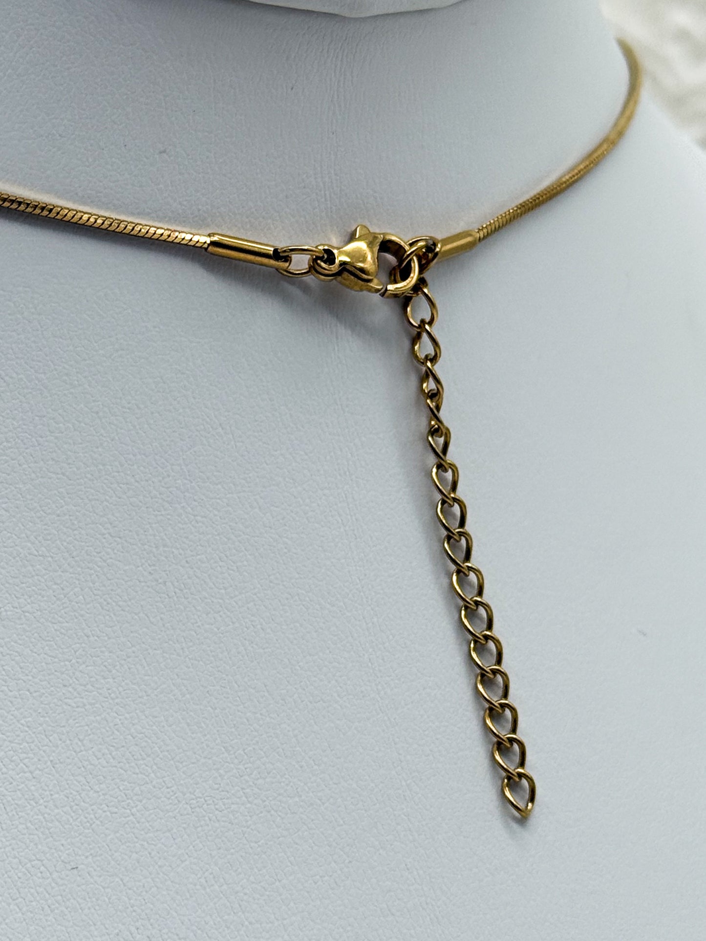 Königliche Druzy Achat Kette | Gold und Silber | Edelstahl