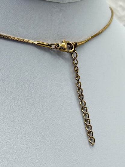 Königliche Druzy Achat Kette | Gold und Silber | Edelstahl