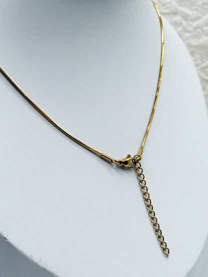 Königliche Druzy Achat Kette | Gold und Silber | Edelstahl