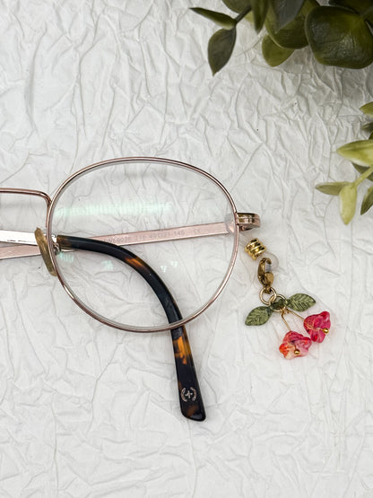 Brillen-Anhänger Blumen | Gold & Silber