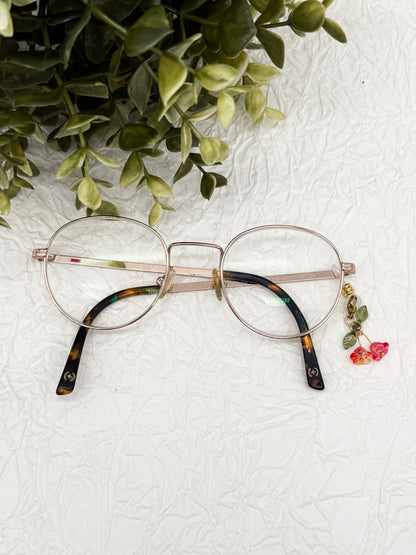 Brillen-Anhänger Blumen | Gold & Silber