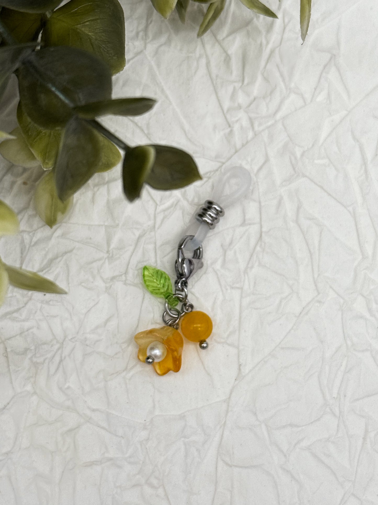 Brillen-Anhänger Blumen | Gold & Silber