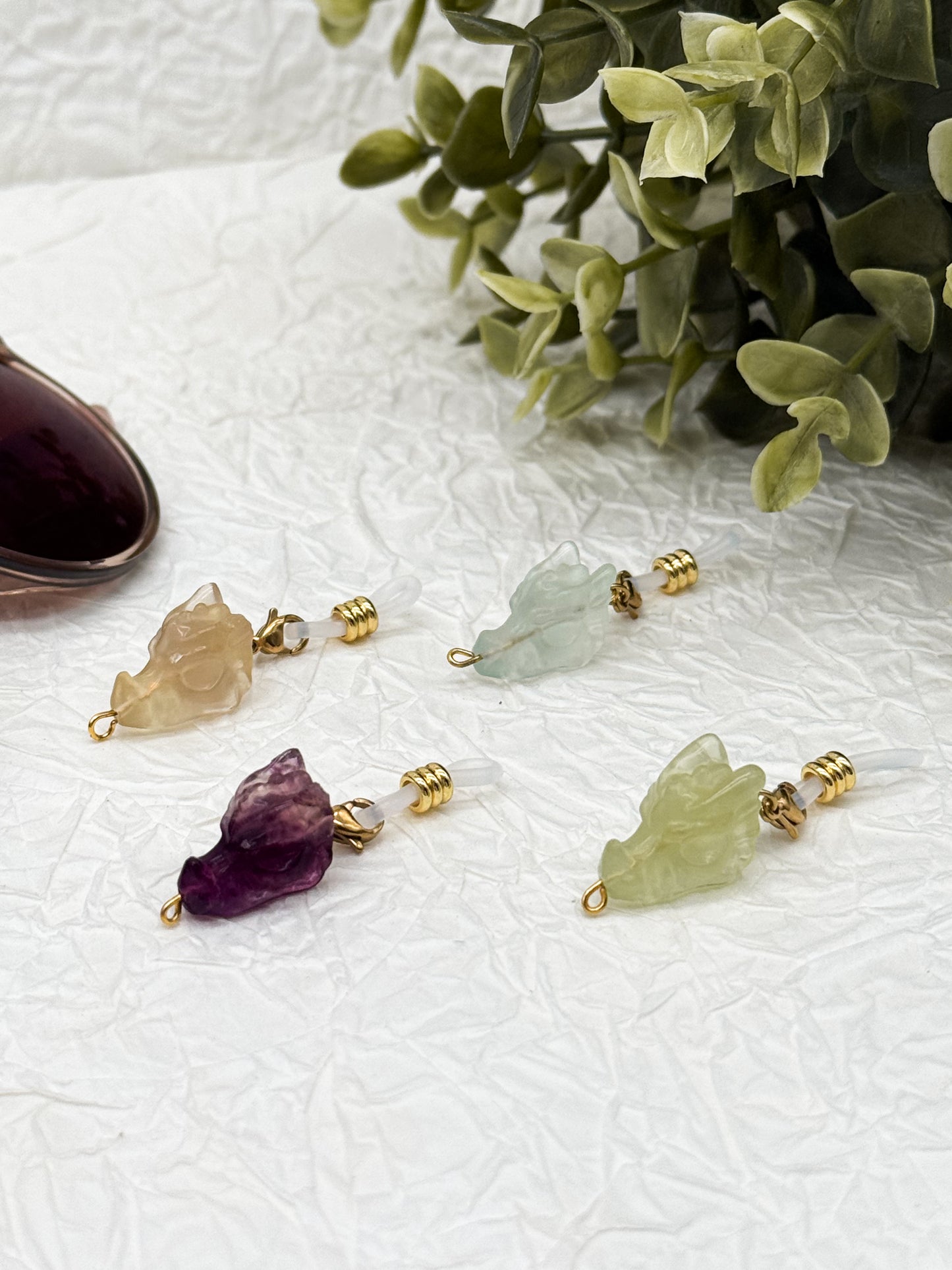 Brillen-Anhänger Drache | Gold & Silber