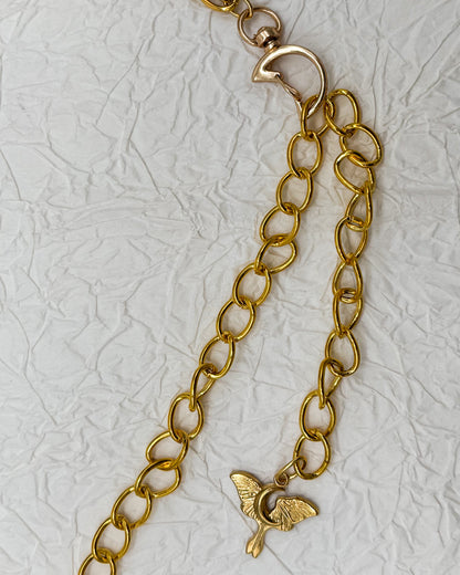 Taillengürtel Dark Moth Labradorit & Obsidian | Silber & Gold | Edelstahl