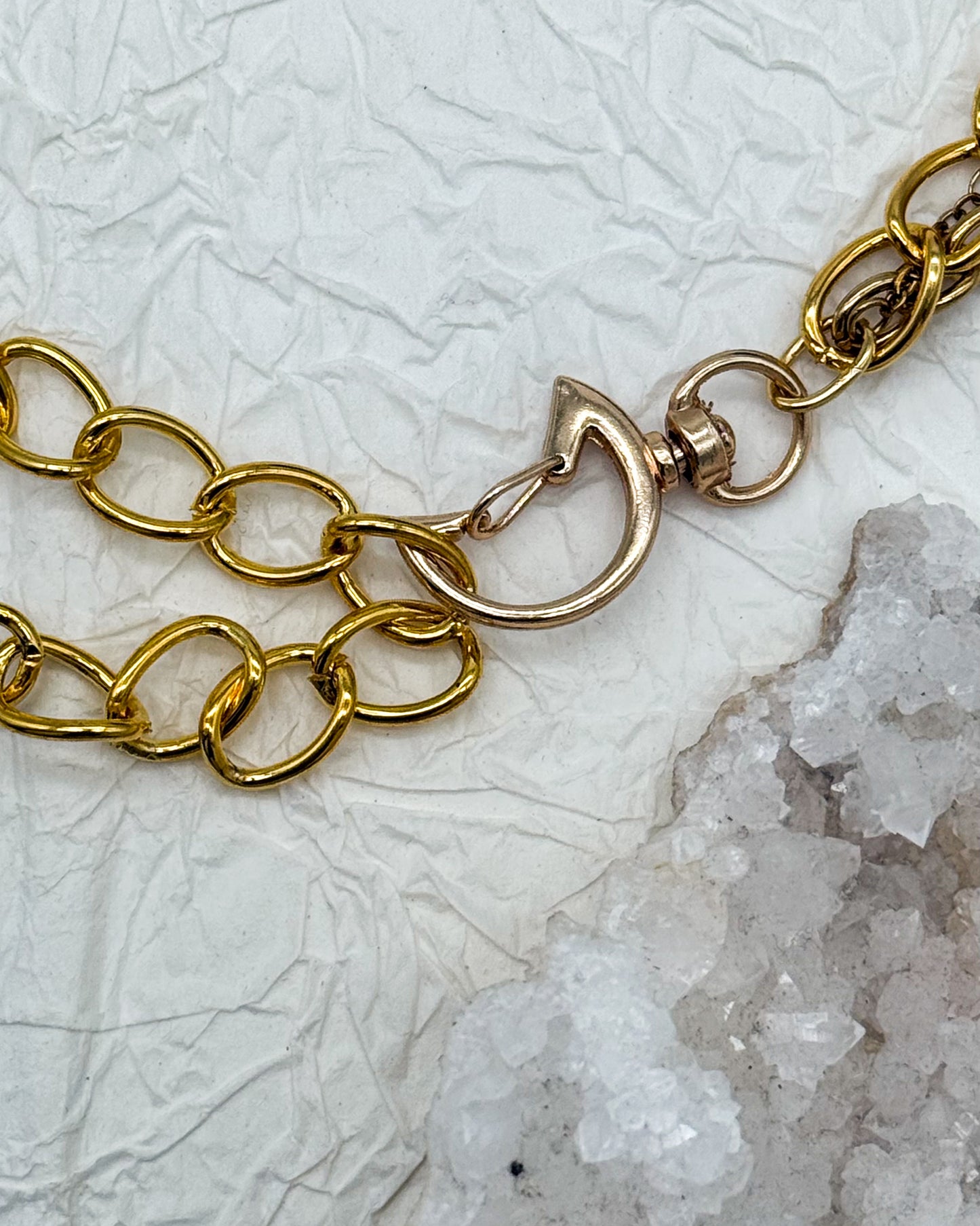 Taillengürtel Dark Moth Labradorit & Obsidian | Silber & Gold | Edelstahl