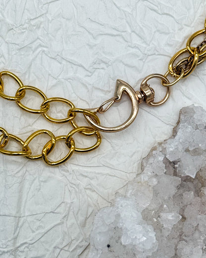 Taillengürtel Dark Moth Labradorit & Obsidian | Silber & Gold | Edelstahl