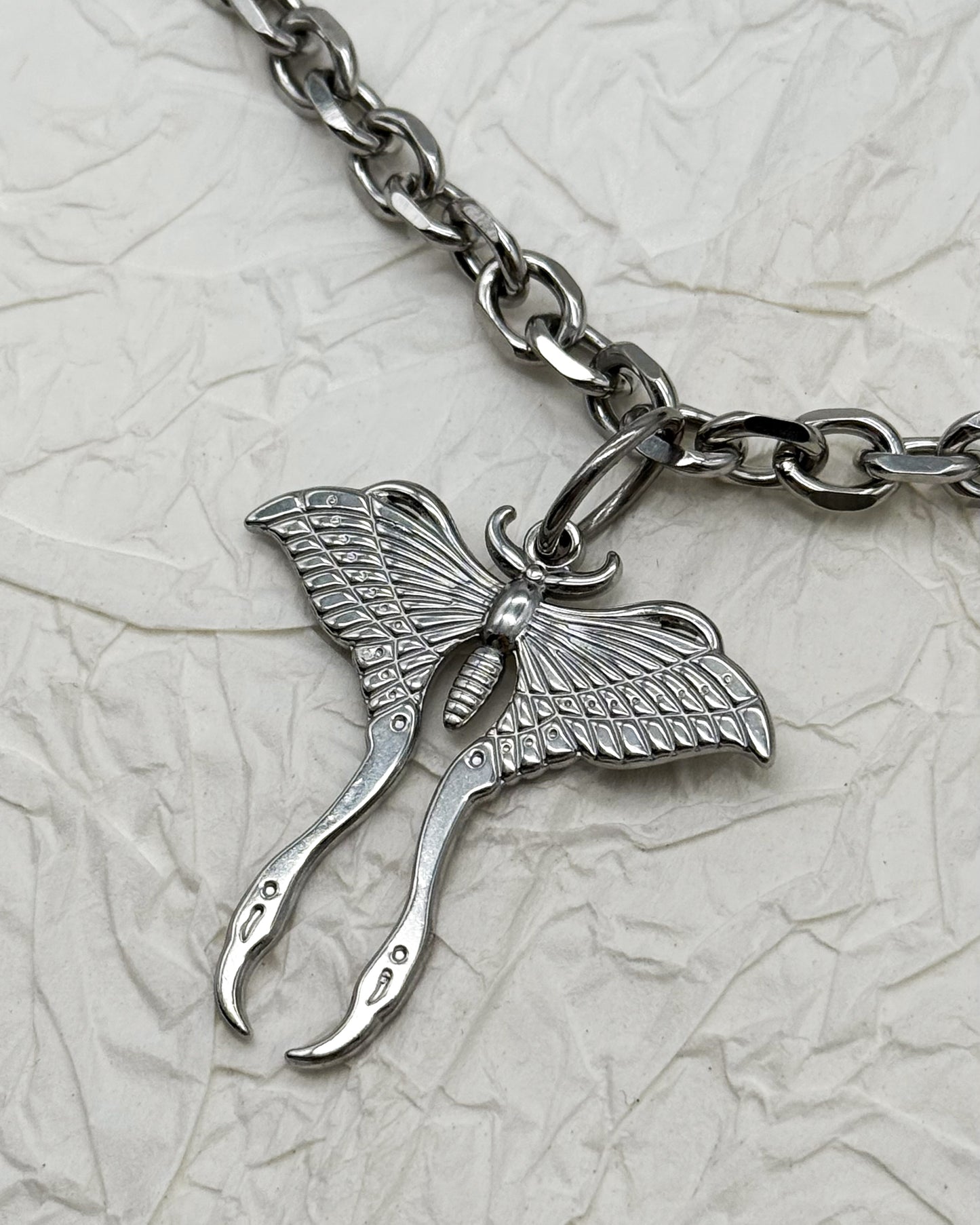 Taillengürtel Dark Moth Labradorit & Obsidian | Silber & Gold | Edelstahl