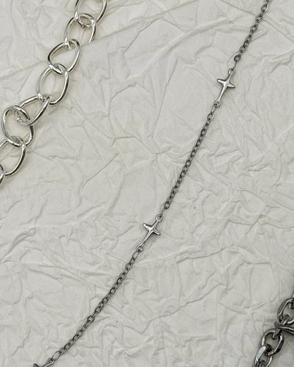 Taillengürtel Dark Moth Labradorit & Obsidian | Silber & Gold | Edelstahl