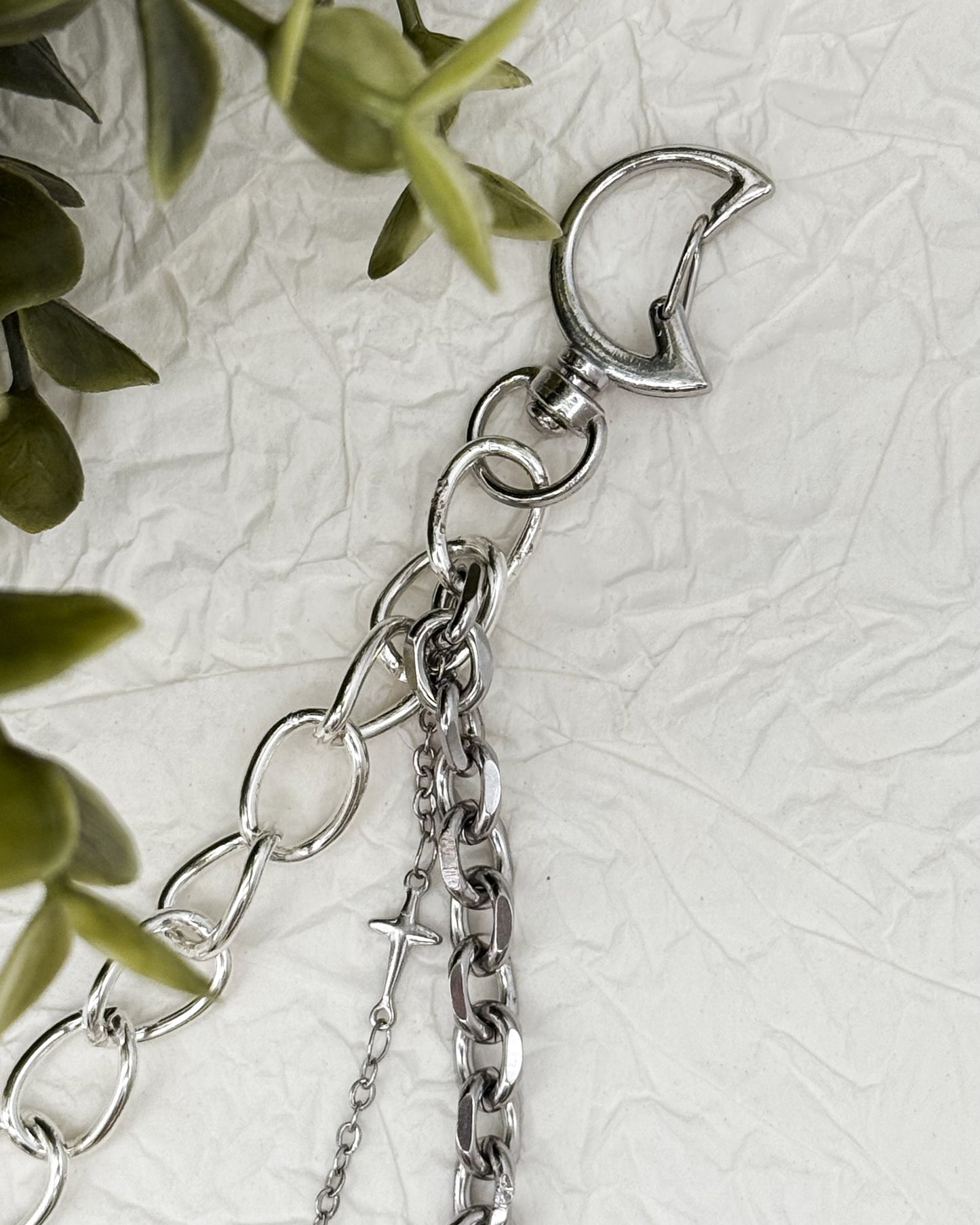 Taillengürtel Dark Moth Labradorit & Obsidian | Silber & Gold | Edelstahl