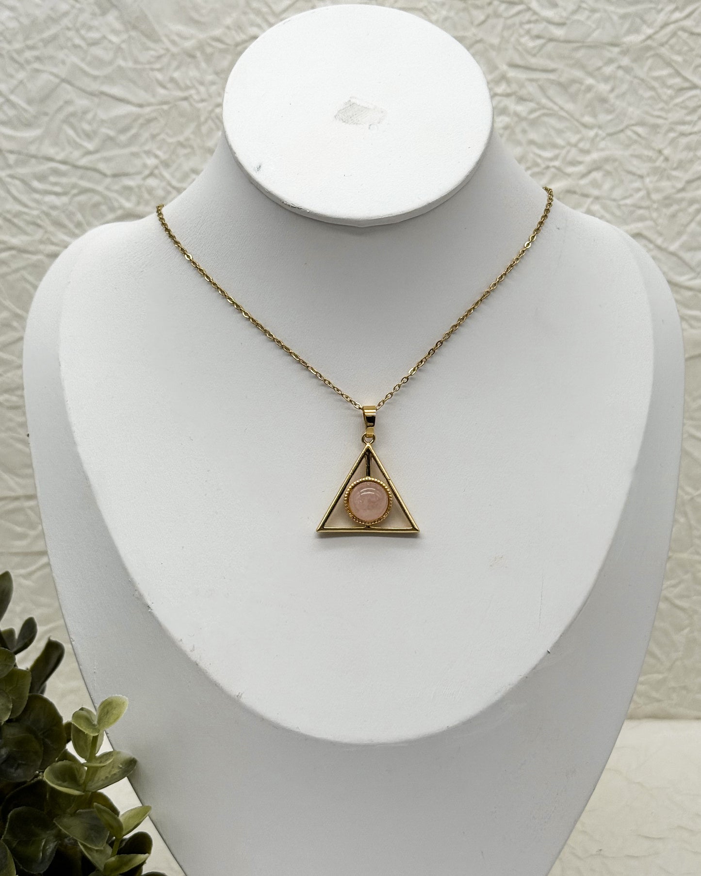 Heiligtümer des Todes Kette mit Amethyst | Edelstahl