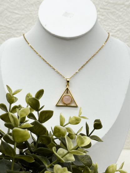 Heiligtümer des Todes Kette mit Amethyst | Edelstahl