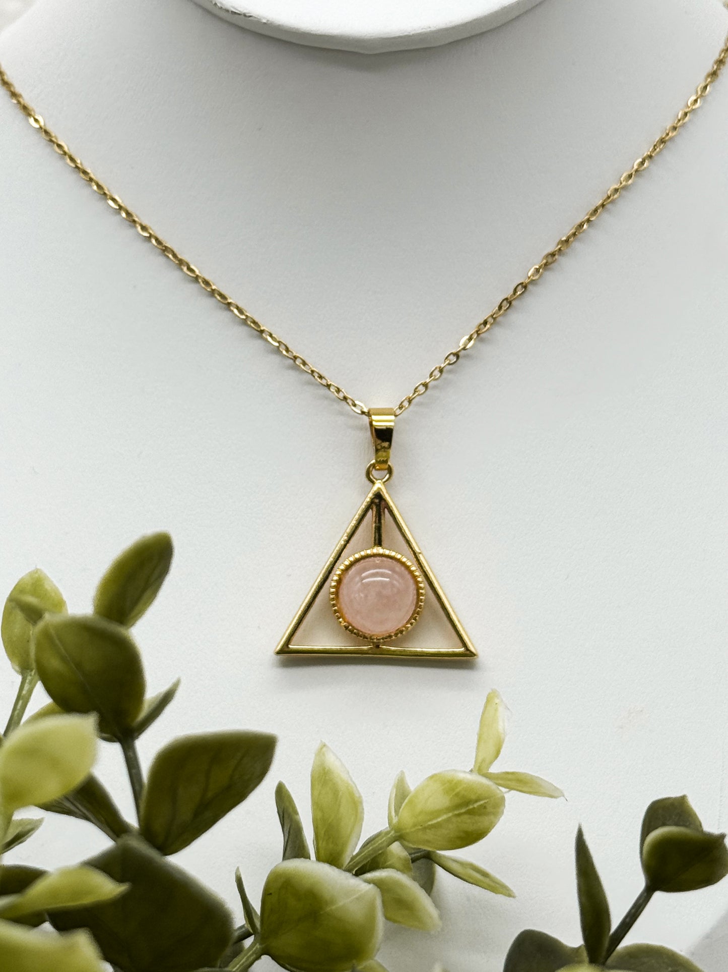 Heiligtümer des Todes Kette mit Amethyst | Edelstahl