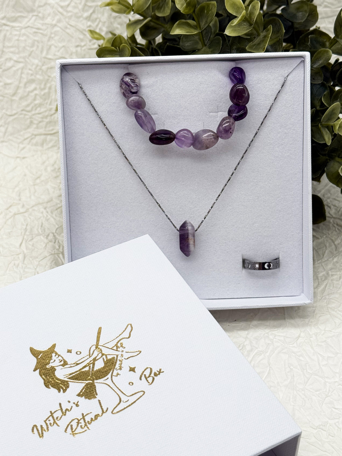 Schlichtes Amethyst Perlenarmband