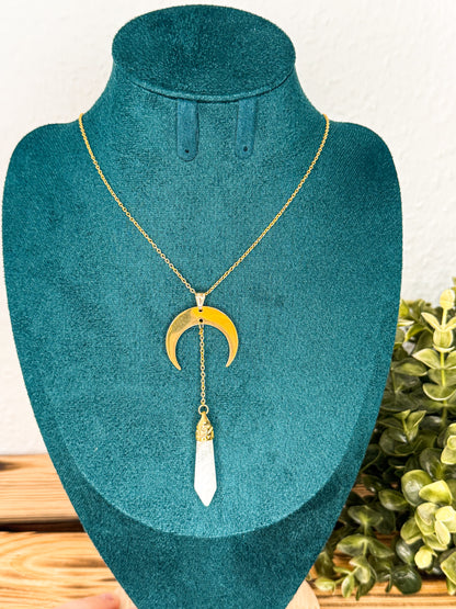 This Witch has Angel Eyes Kette | Bergkristall Kette | Silber oder Gold