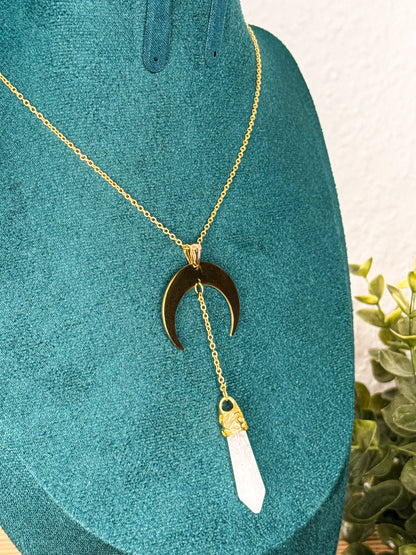 This Witch has Angel Eyes Kette | Bergkristall Kette | Silber oder Gold