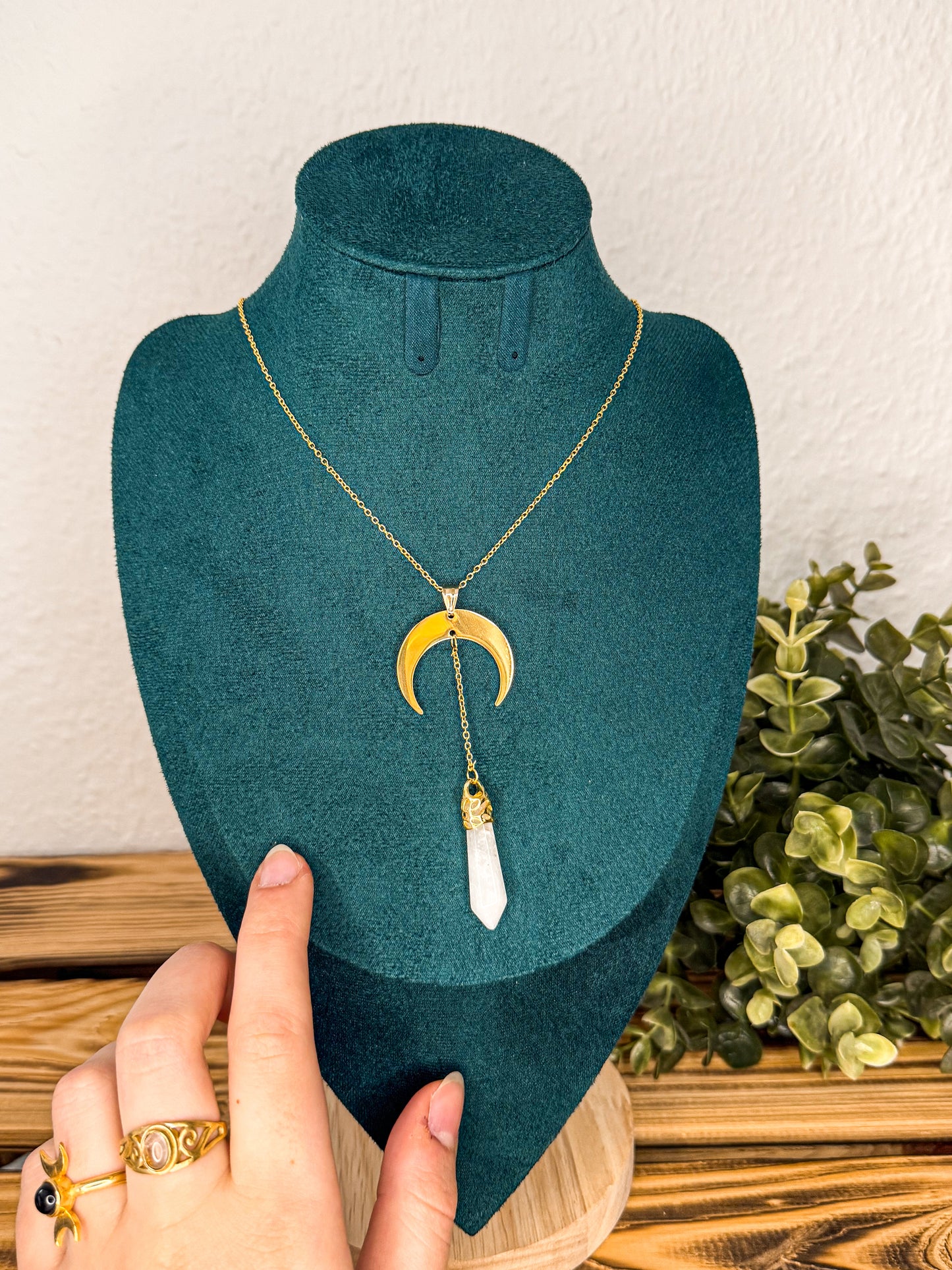 This Witch has Angel Eyes Kette | Bergkristall Kette | Silber oder Gold