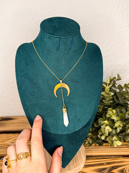 This Witch has Angel Eyes Kette | Bergkristall Kette | Silber oder Gold