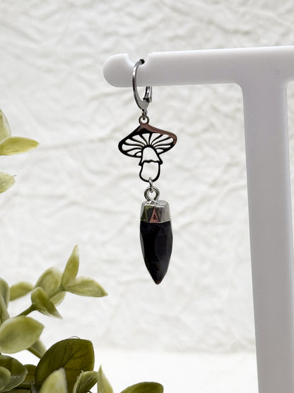 Pilzabenteuer | Blumenachat Ohrringe | Silber oder Gold