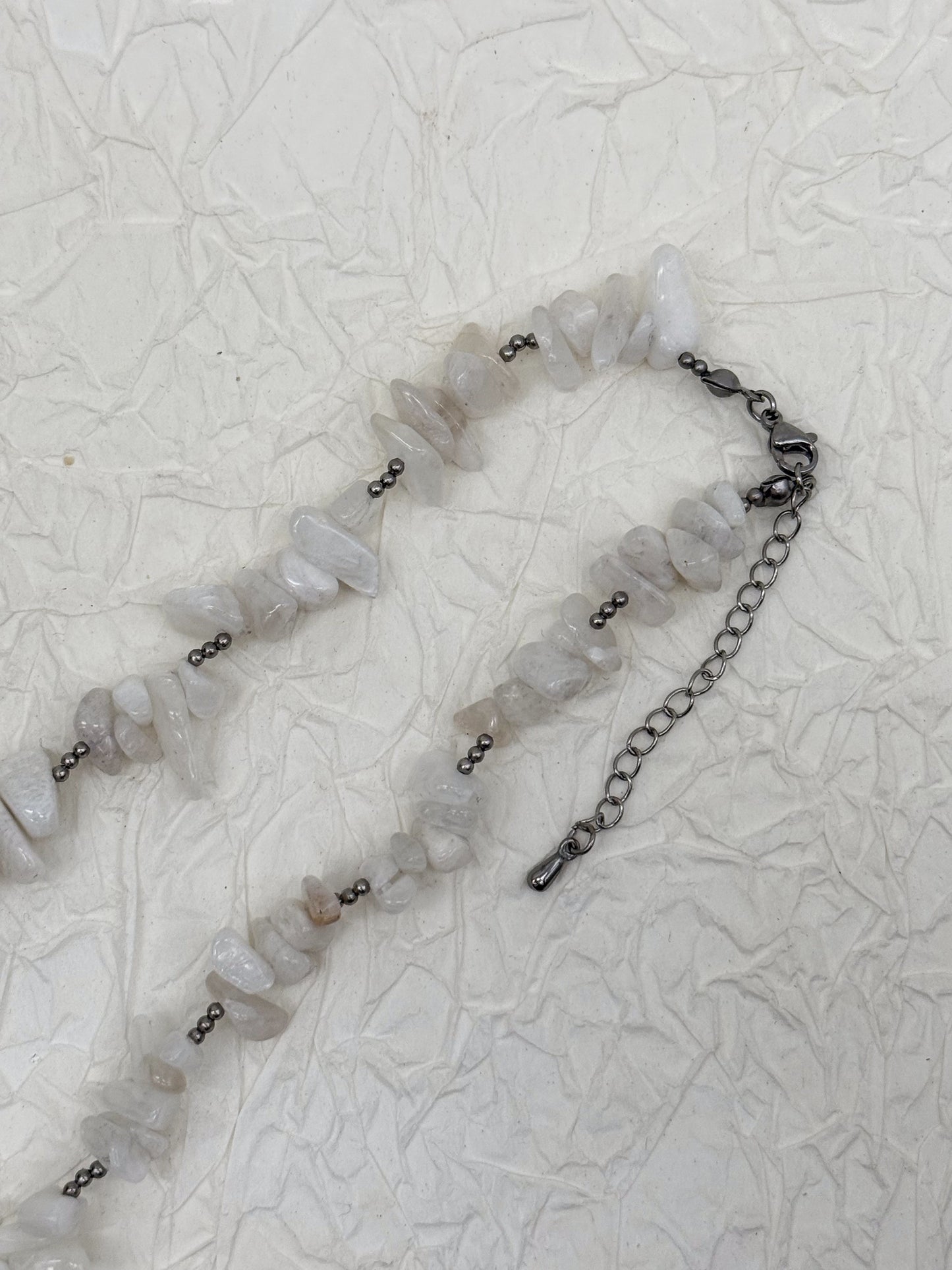 "Luna Solis" Mondstein Splitterkette | Gold & Silberli