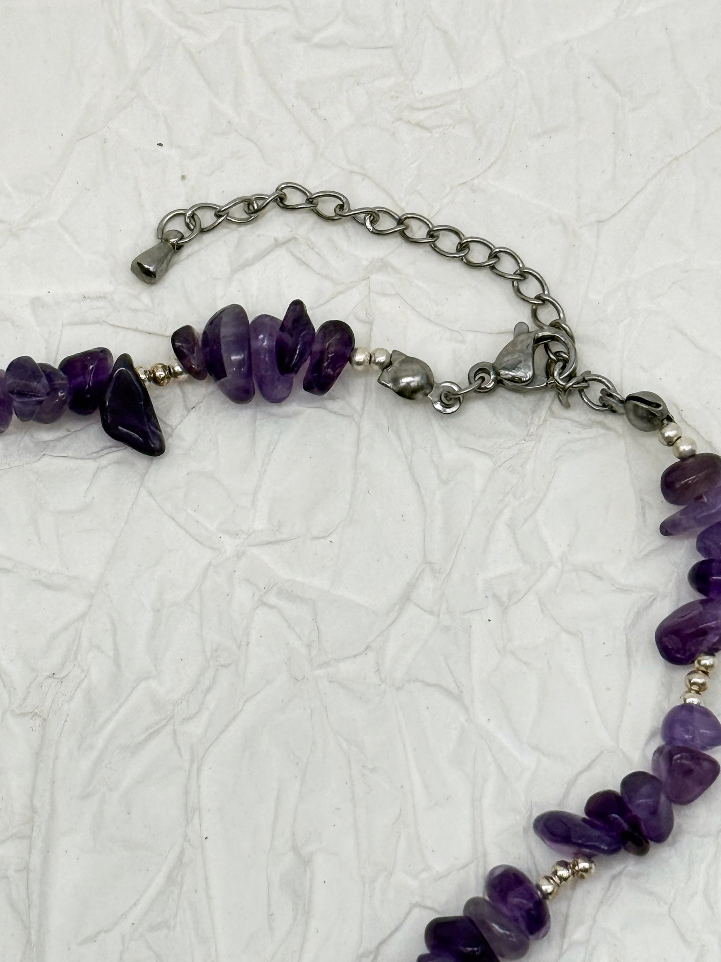 "Amethyst Awakening" Splitterkette | Gold & Silber | Amethyst