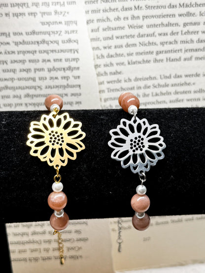 Sonnenstein Blumen Armand | Silber & Gold | Edelstahl