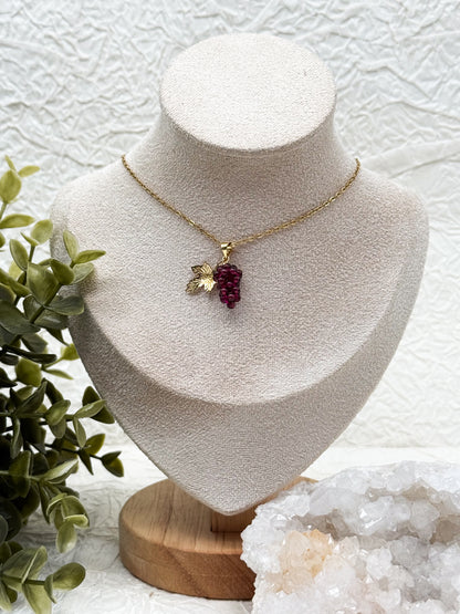 Like fine Wine Kette | Gold & Silber | Granat
