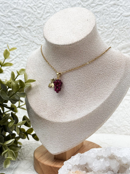 Like fine Wine Kette | Gold & Silber | Granat