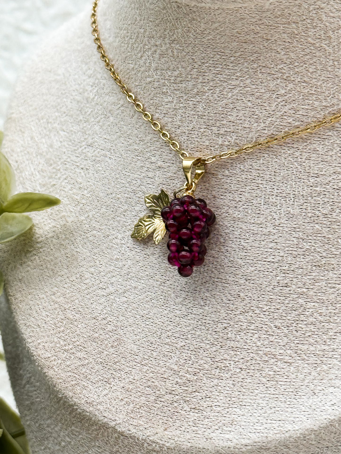 Like fine Wine Kette | Gold & Silber | Granat