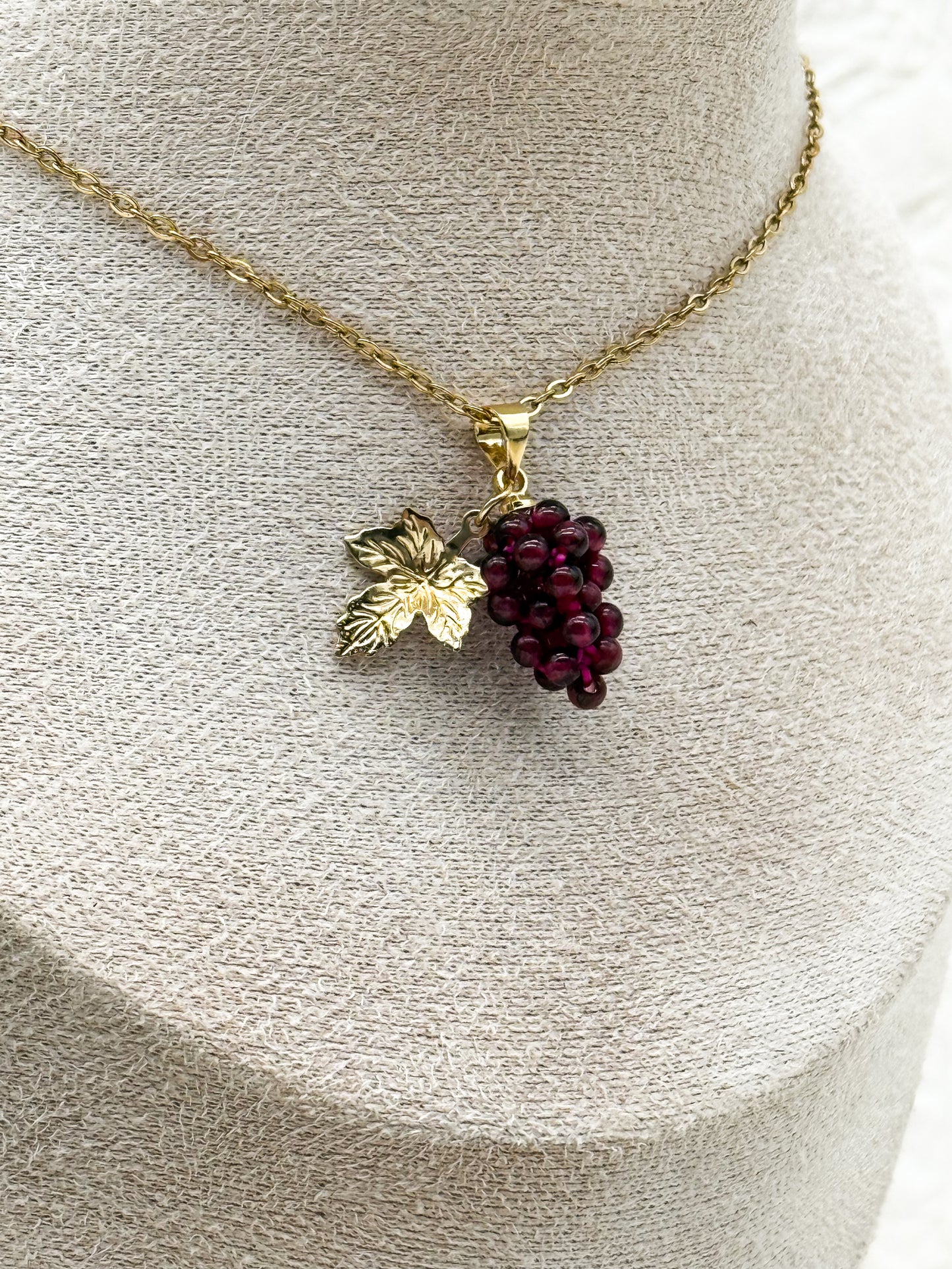 Like fine Wine Kette | Gold & Silber | Granat