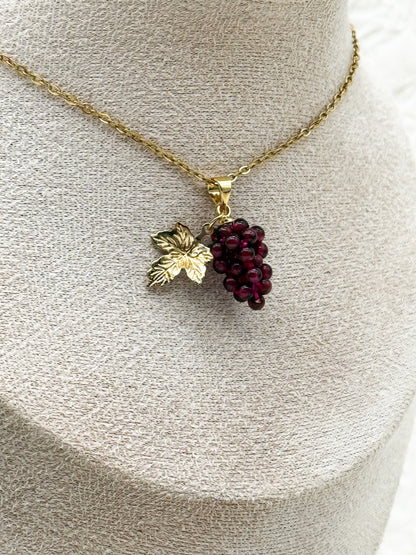 Like fine Wine Kette | Gold & Silber | Granat