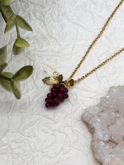 Like fine Wine Kette | Gold & Silber | Granat