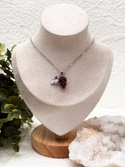 Like fine Wine Kette | Gold & Silber | Granat