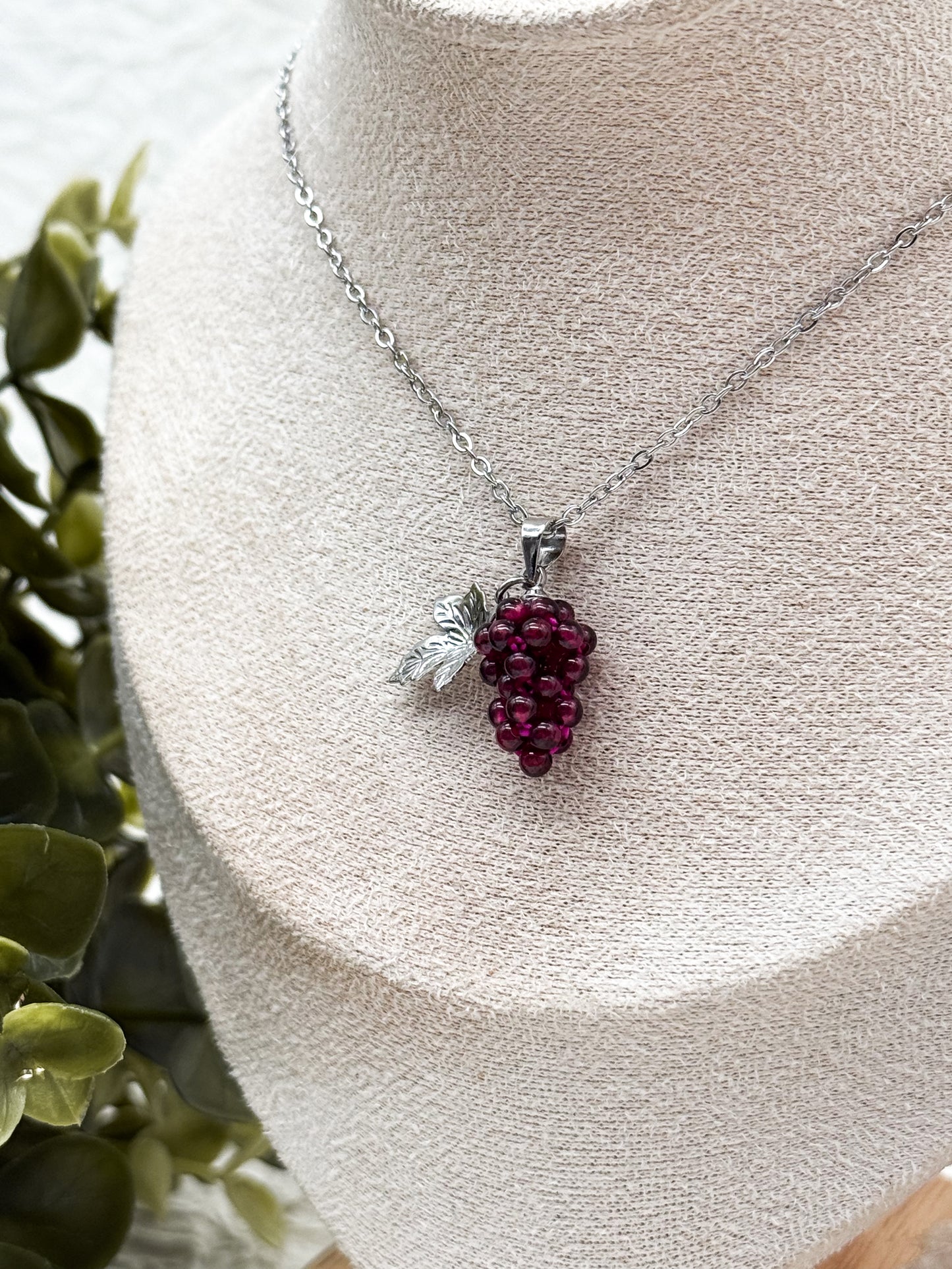 Like fine Wine Kette | Gold & Silber | Granat