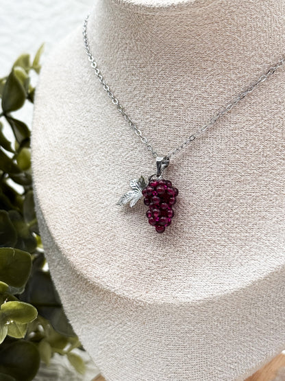 Like fine Wine Kette | Gold & Silber | Granat