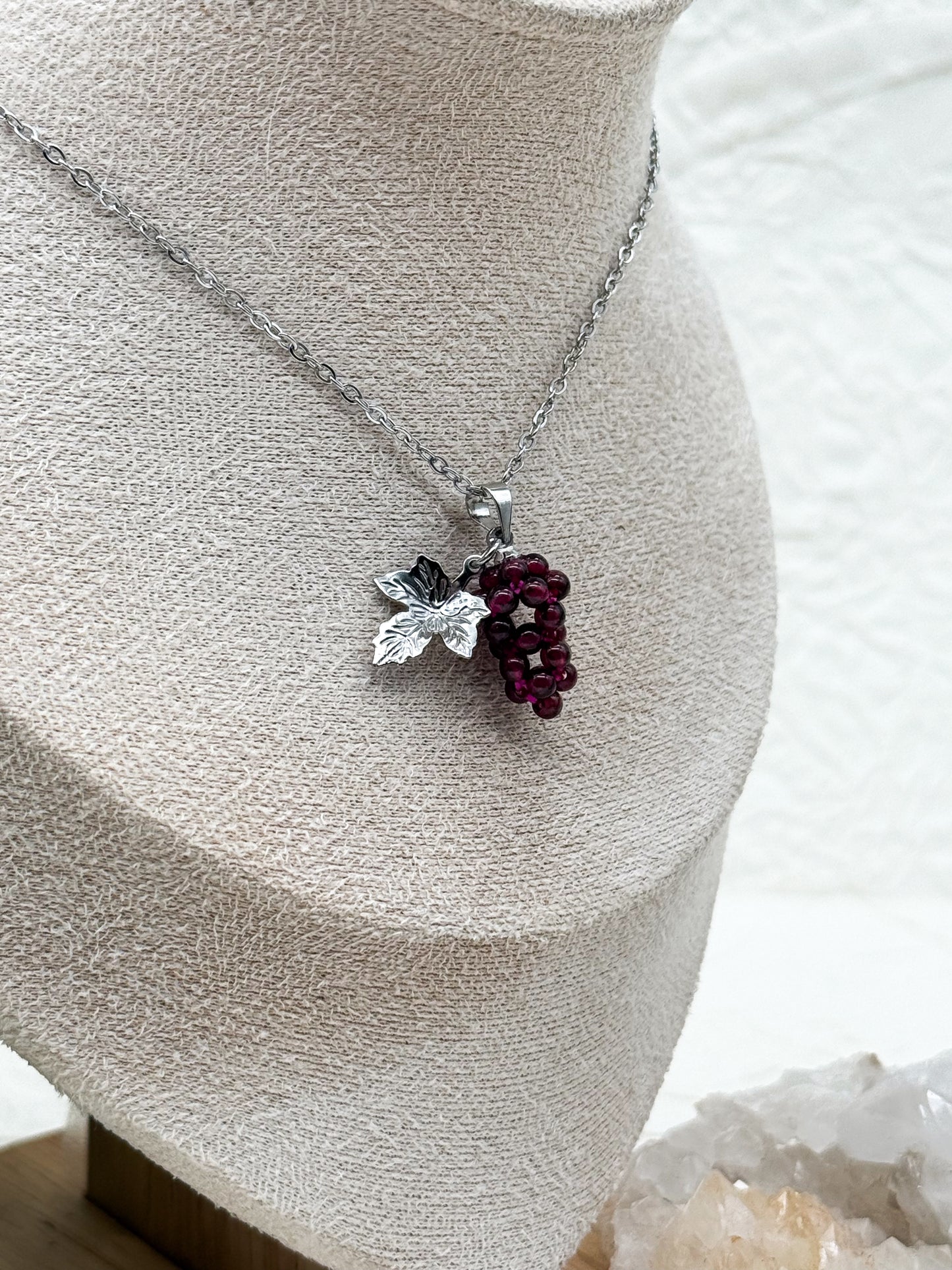 Like fine Wine Kette | Gold & Silber | Granat