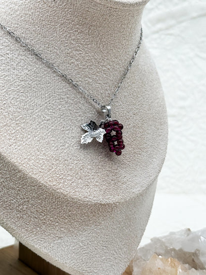 Like fine Wine Kette | Gold & Silber | Granat