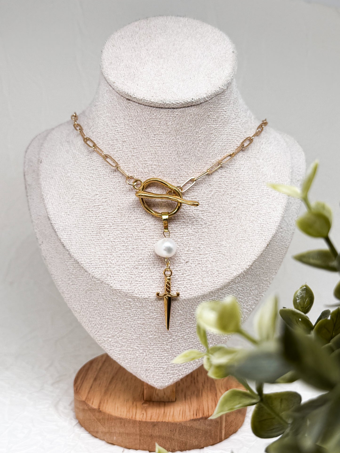 Ocean Fighter Kette | Gold & Silber | Süßwasserperle