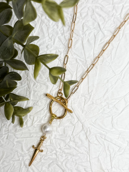 Ocean Fighter Kette | Gold & Silber | Süßwasserperle