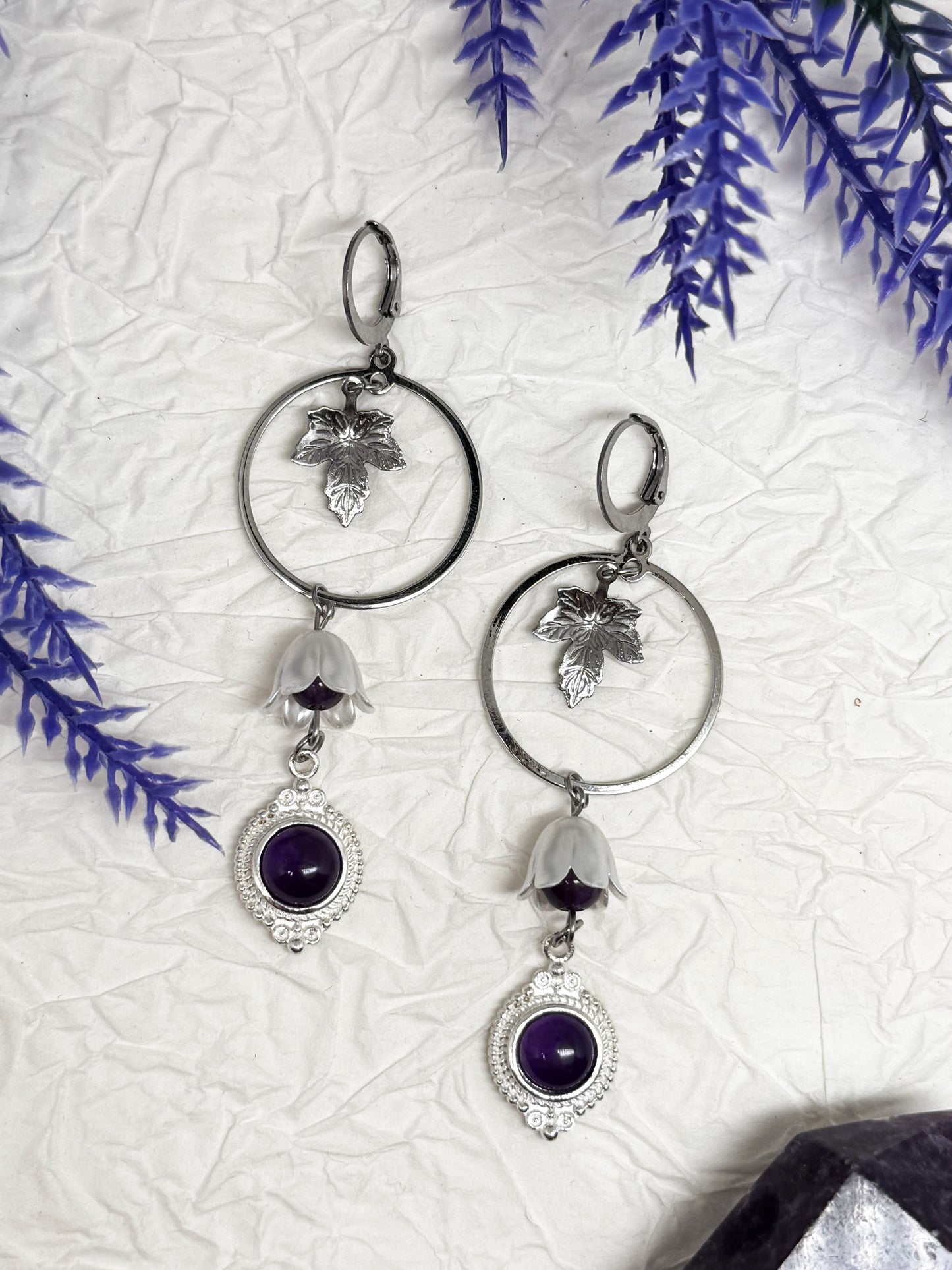 Fairy in lilac shine Amethyst Ohrringe | Gold & Silber | Edelstahl