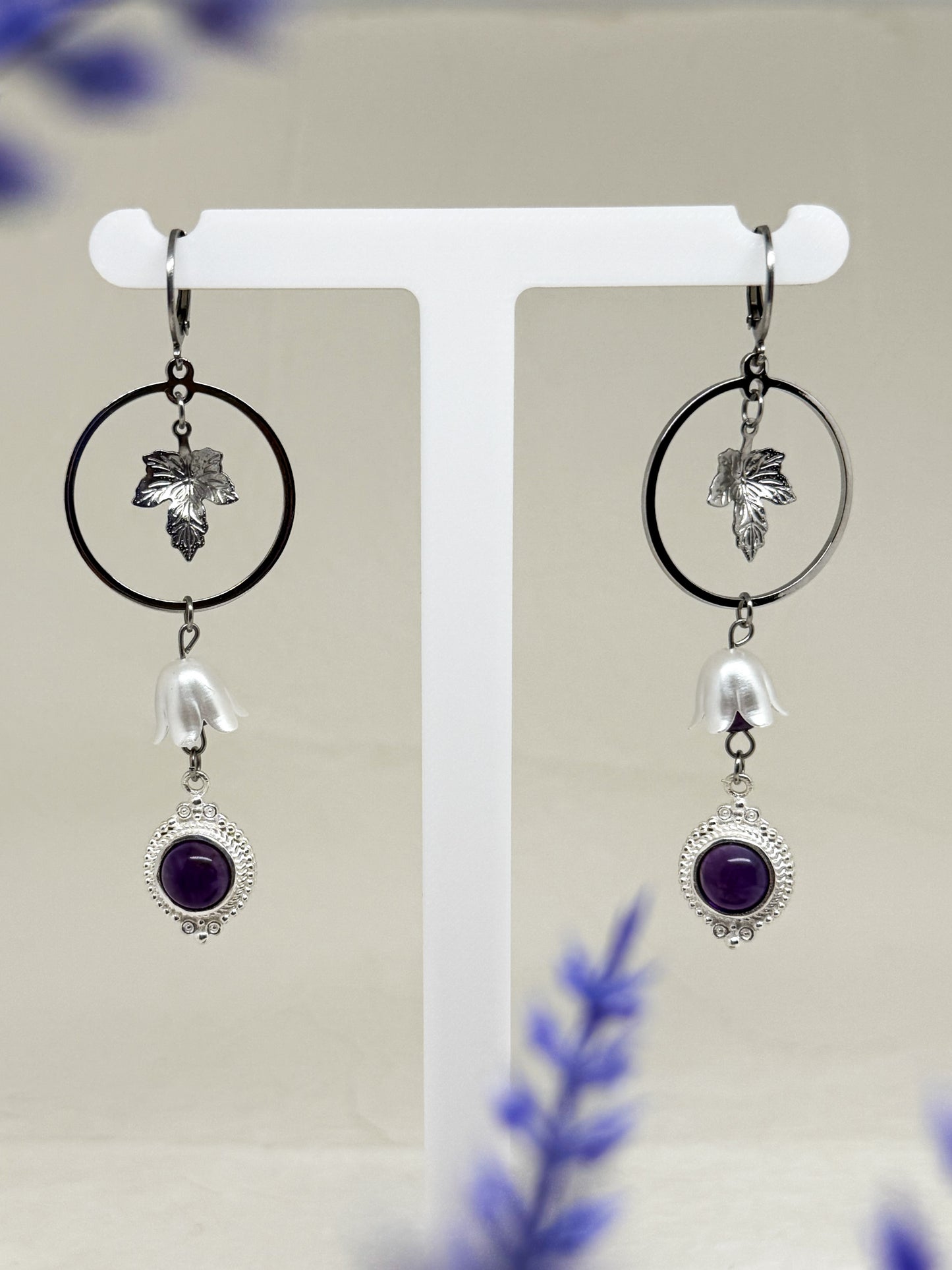 Fairy in lilac shine Amethyst Ohrringe | Gold & Silber | Edelstahl