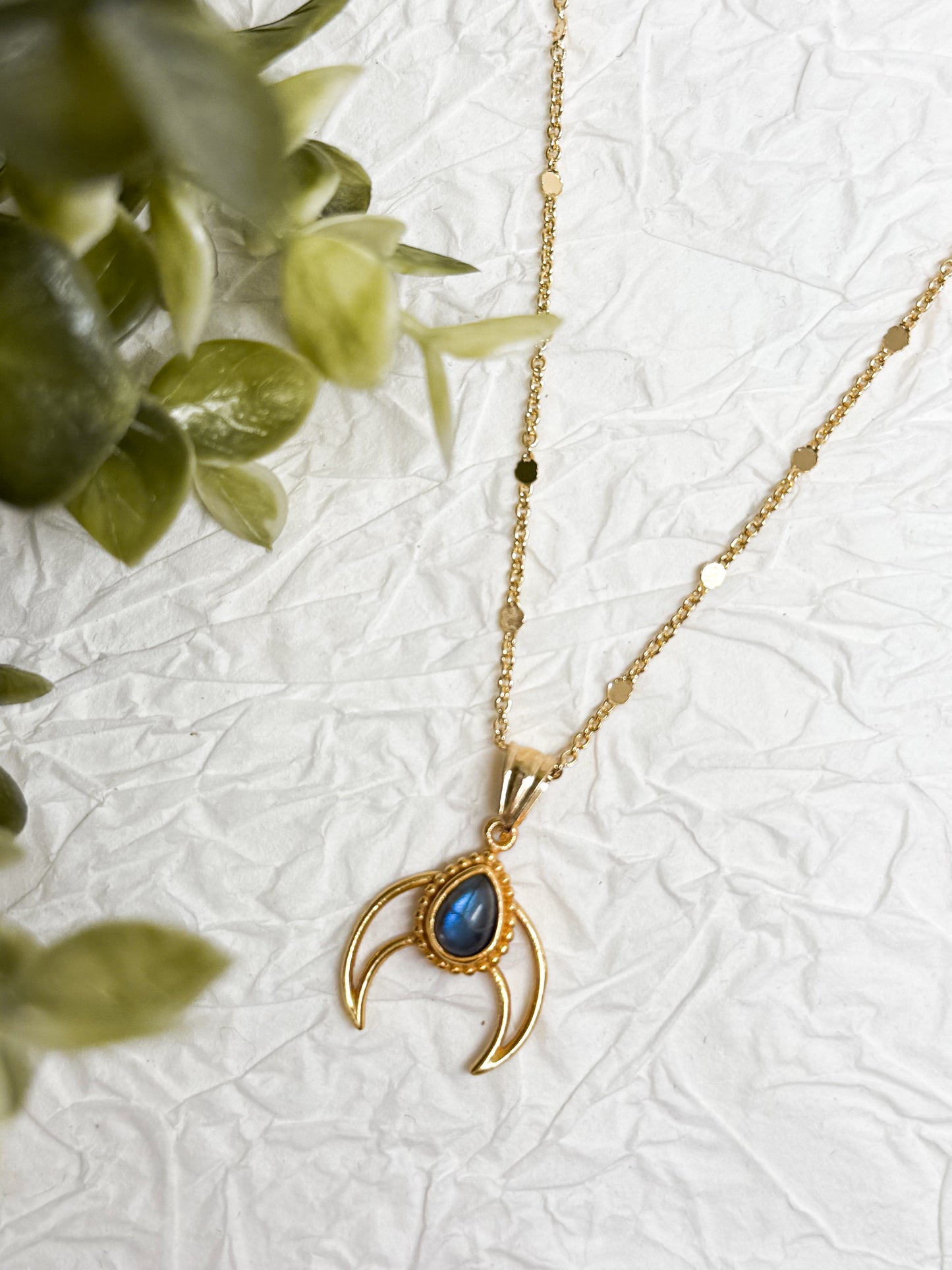 Witches Heart of Moonlight Kette | Gold & Silber | Labradorit