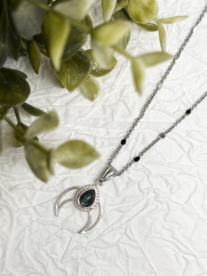 Witches Heart of Moonlight Kette | Gold & Silber | Labradorit