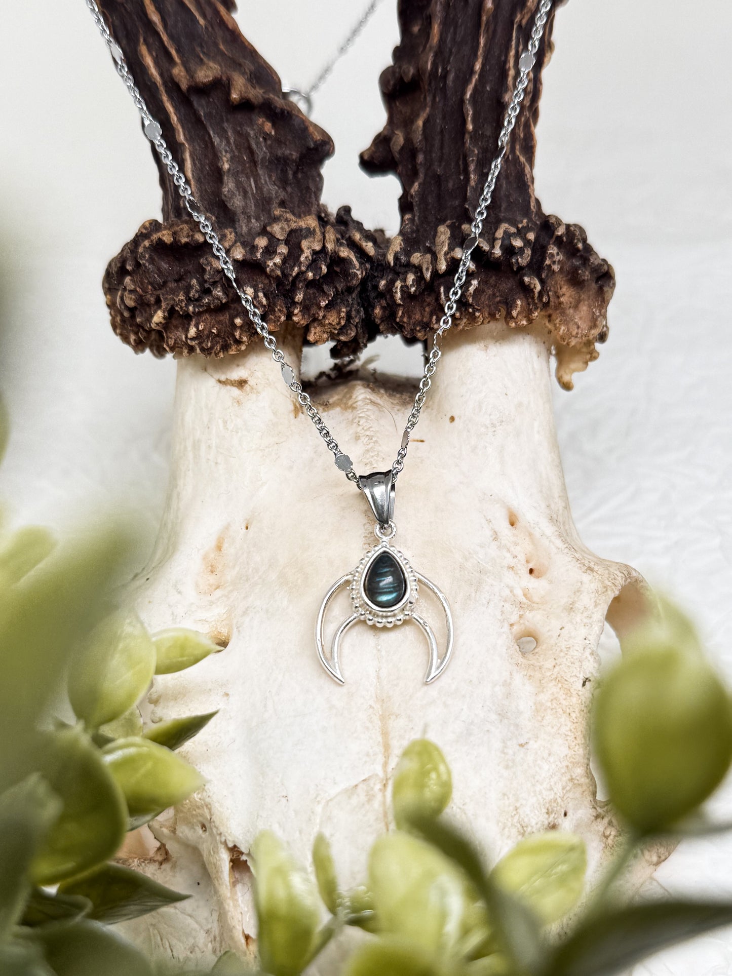 Witches Heart of Moonlight Kette | Gold & Silber | Labradorit