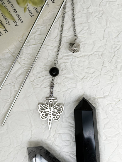 Haarnadeln mit DnD Fighter | Gold und Silber