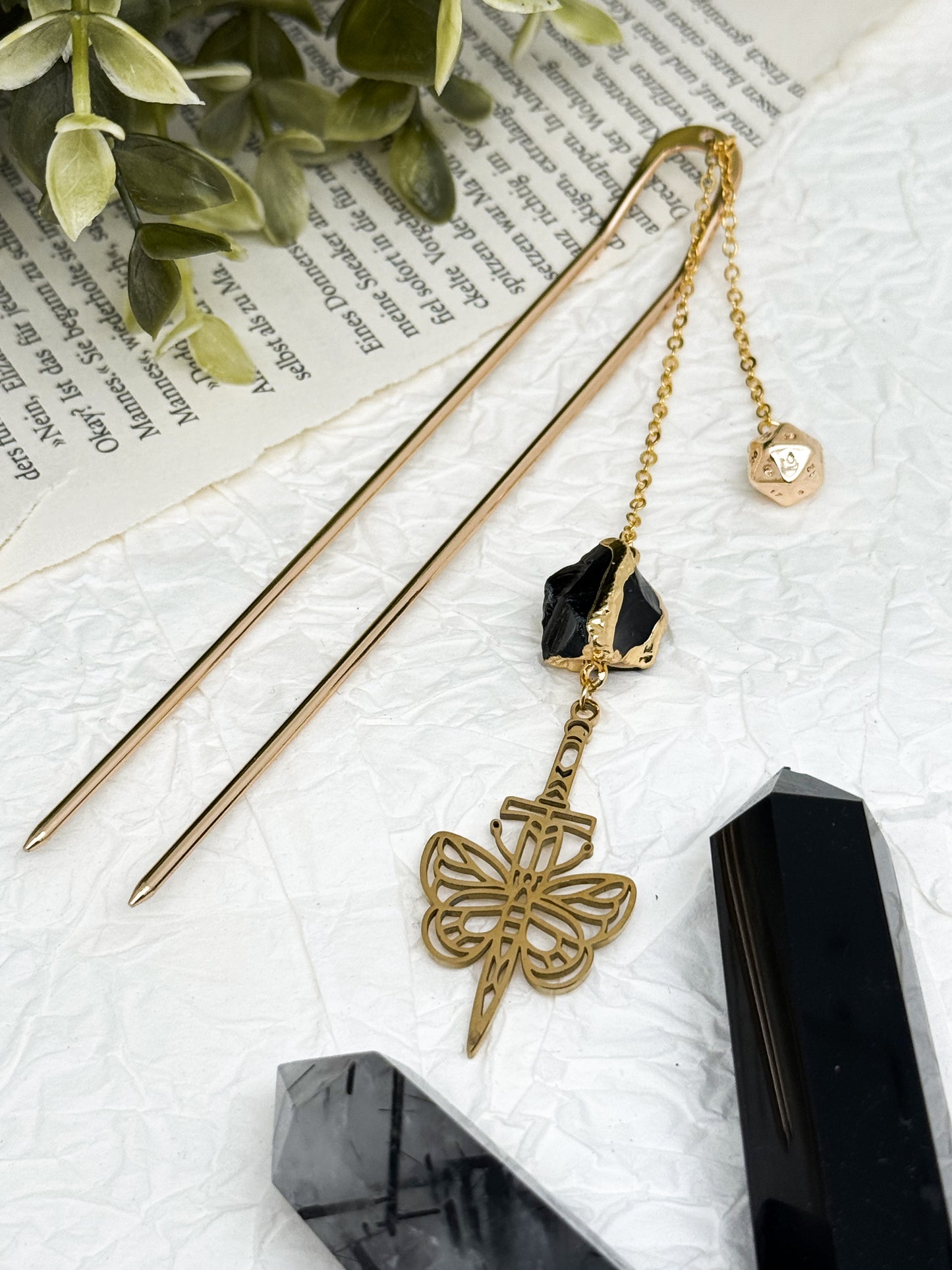 Haarnadeln mit DnD Fighter | Gold und Silber