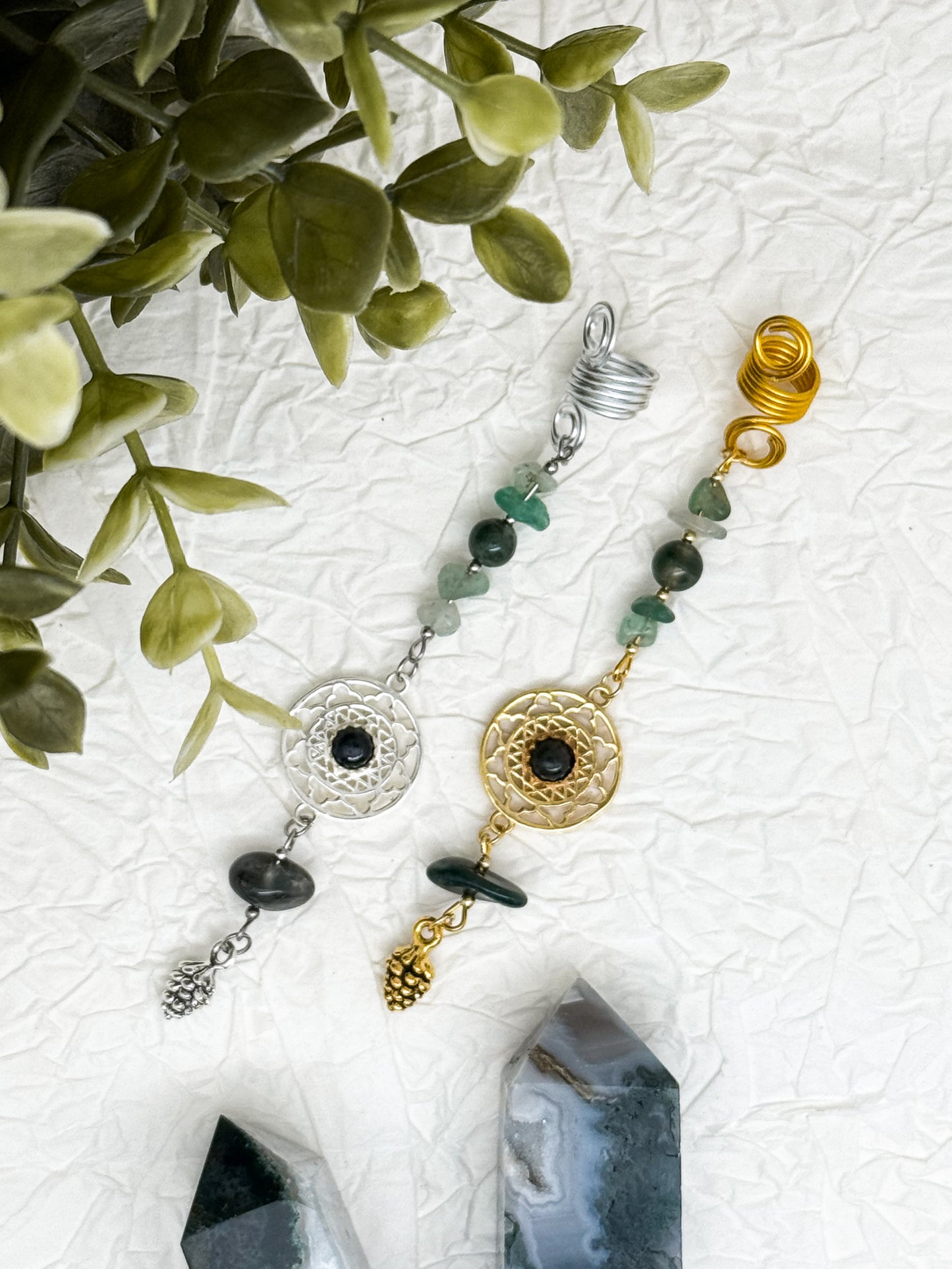 Hair Wrap "Witch ritual in the forest" | Dreadschmuck | Moosachat