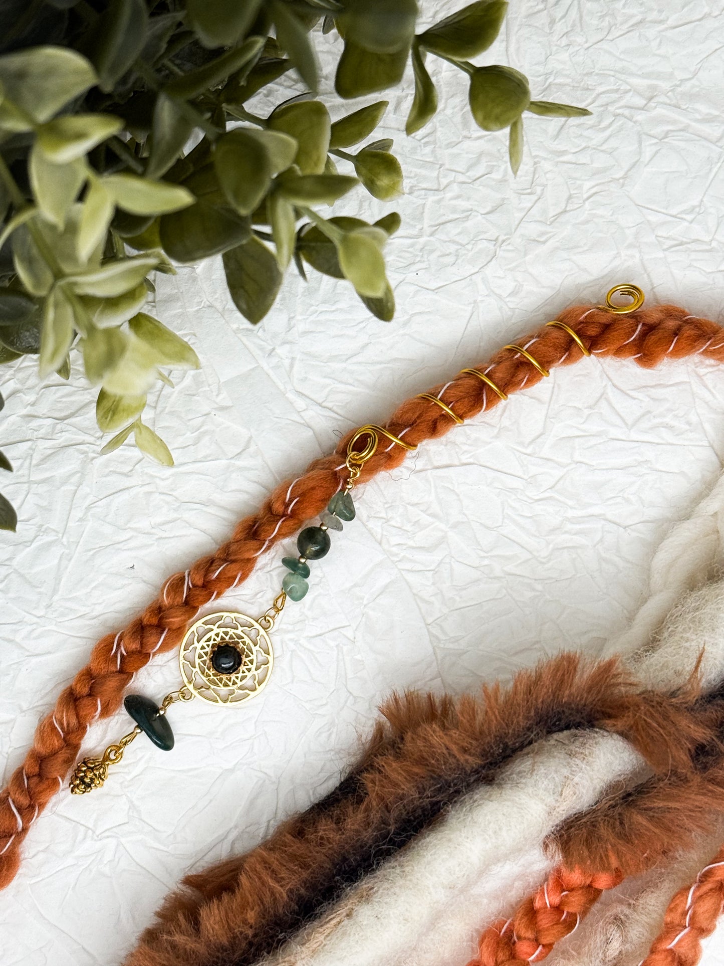Hair Wrap "Witch ritual in the forest" | Dreadschmuck | Moosachat