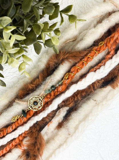 Hair Wrap "Witch ritual in the forest" | Dreadschmuck | Moosachat