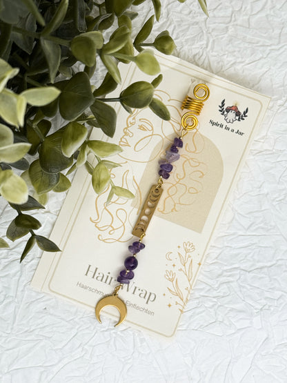 Hair Wrap Moonphases | Dreadschmuck | Amethyst